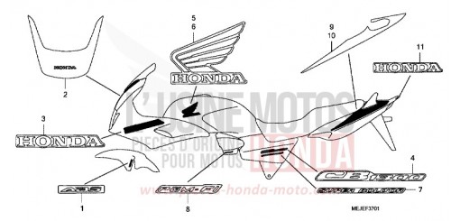 MARKE (CB1300S/SA) CB1300SA7 de 2007
